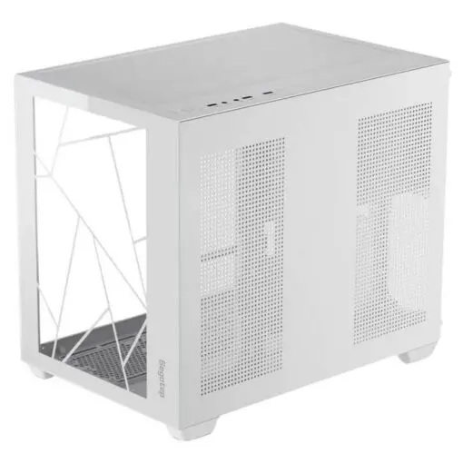 Segotep LUMI II White Case - MATX, Dual Tempered Glass, 360mm radiator support