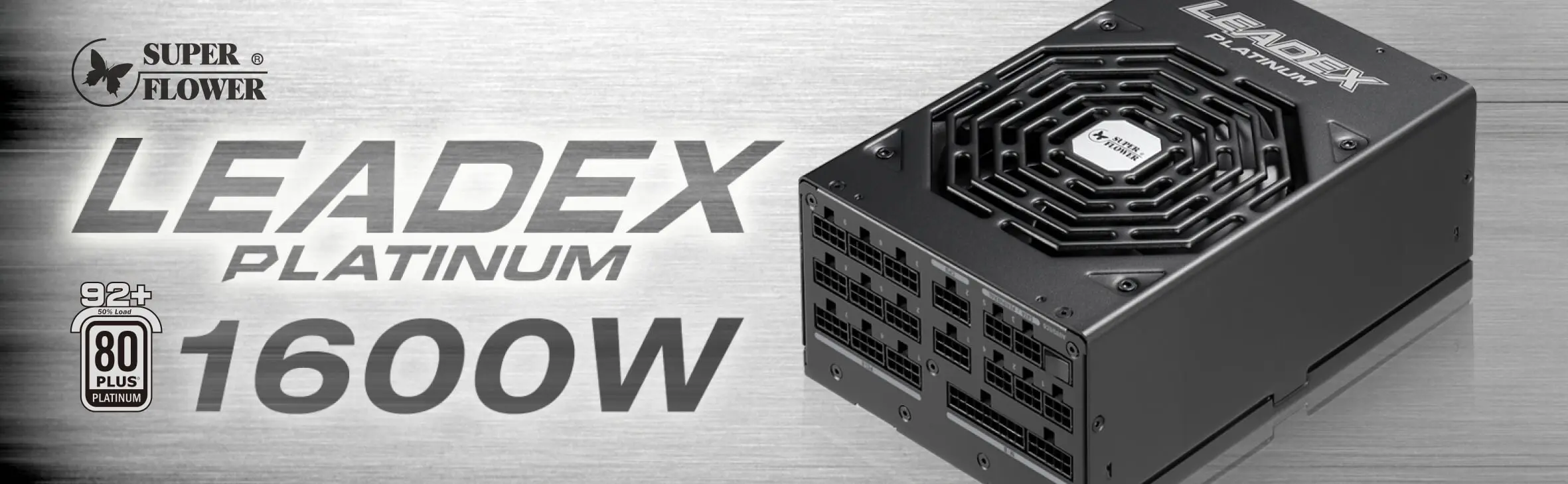 Super Flower Leadex Platinum 1600W PCIe5.0 (SF-1600F14HP) PSU - 1600W, Black, 80 Plus Platinum, Full Modular, 140mm Two-ball bearing fan 14 Super Flower Power Supplies SF 1600F14HP page 1