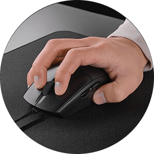CORSAIR M55 Wired Lightweight Gaming Mouse - Black, 16000 DPI, Six Programmable Buttons, Textured Side Grips 33 claw