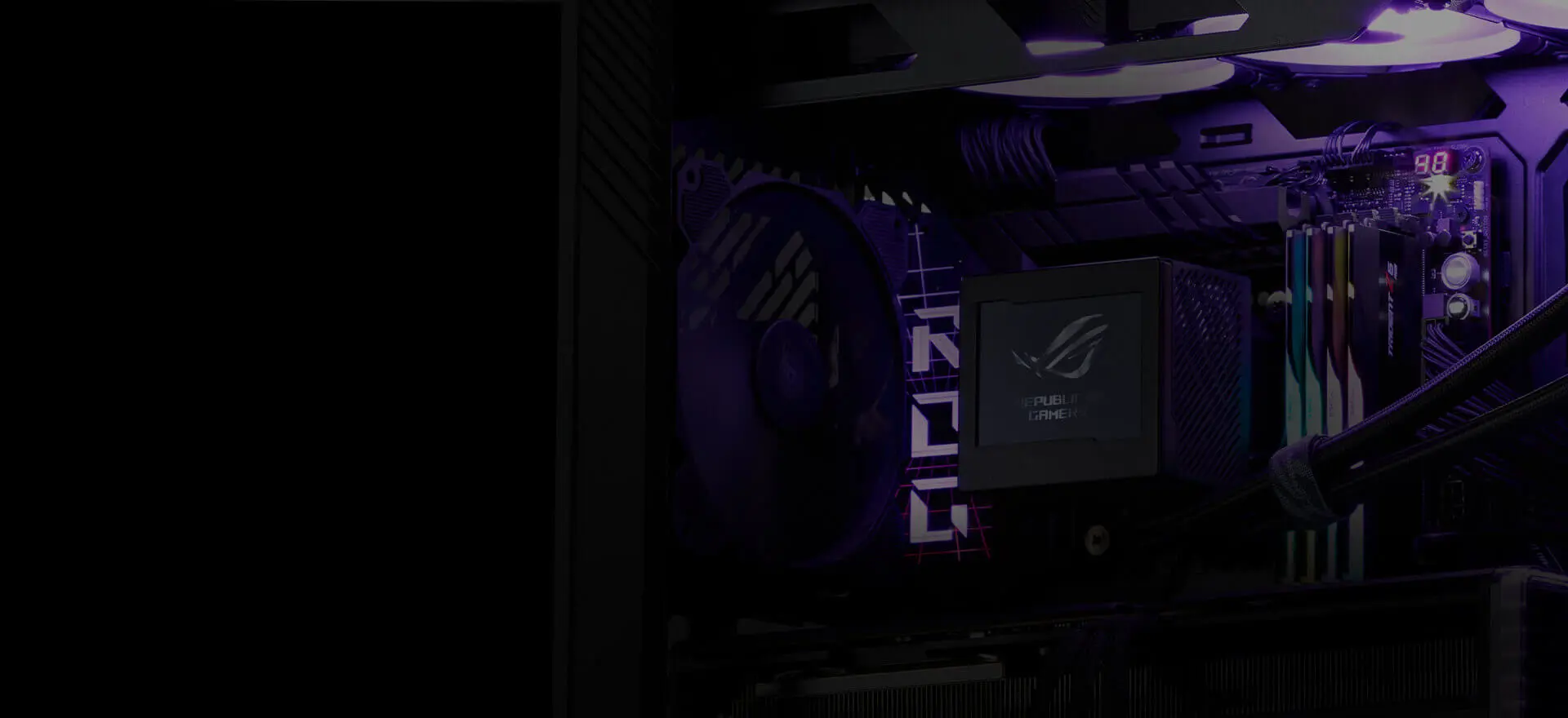 ASUS ROG Ryujin III 360 ARGB Extreme AIO Liquid CPU Cooler - 3.5 inch (640 x 480) LCD Display, 360mm radiator, Asetek Emma Gen8 V2 pump, 3x ROG 120mm ARGB Fans 47 system monitoring 2