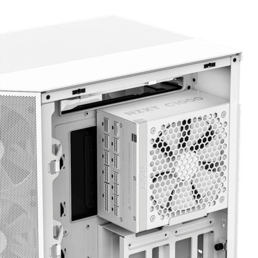 NZXT C1000 Gold ATX 3.1 WHITE (PA-0G2BW-EU) PSU - 1000W, 80 Plus Gold, 2V-2x6 Connector, Zero Fan Mode, 100% Japanese Capacitors