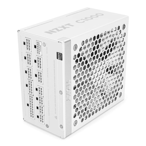 NZXT C1000 Gold ATX 3.1 WHITE (PA-0G2BW-EU) PSU - 1000W, 80 Plus Gold, 2V-2x6 Connector, Zero Fan Mode, 100% Japanese Capacitors