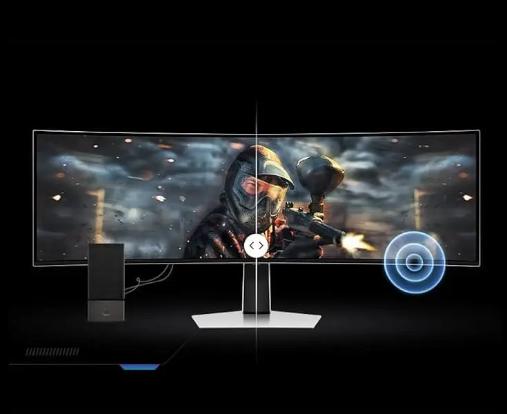 Samsung Odyssey OLED G9 G93SC LS49CG934SEXXV Curved 1800R Gaming Monitor - 49 inch 32:9 OLED DQHD (5,120 x 1,440), 240Hz, 0.03ms(GTG), 250cd/㎡, VESA DisplayHDR True Black 400, HDR10+ Gaming 68 7.3