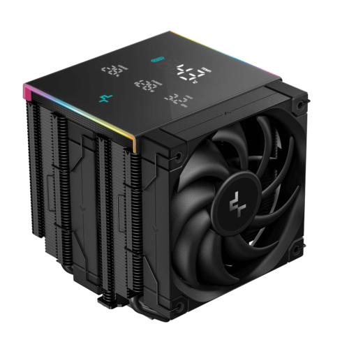 Deepcool AK620 DIGITAL PRO CPU Air Cooler - Black, 6 Heatpipes, Dual Tower, Multi-data point screen