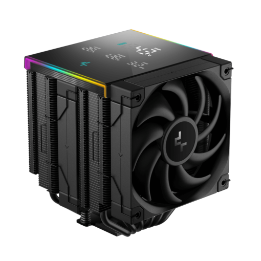 Deepcool AK620 DIGITAL PRO CPU Air Cooler - Black, 6 Heatpipes, Dual Tower, Multi-data point screen