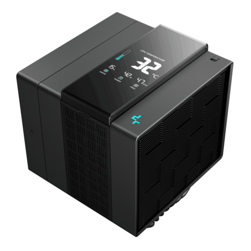 Deepcool DEEPCOOL ASSASSIN IV VC VISION CPU Air Cooler - Black, 7 Heatpipes, Dual Tower, Quad-Segmented Digital Display