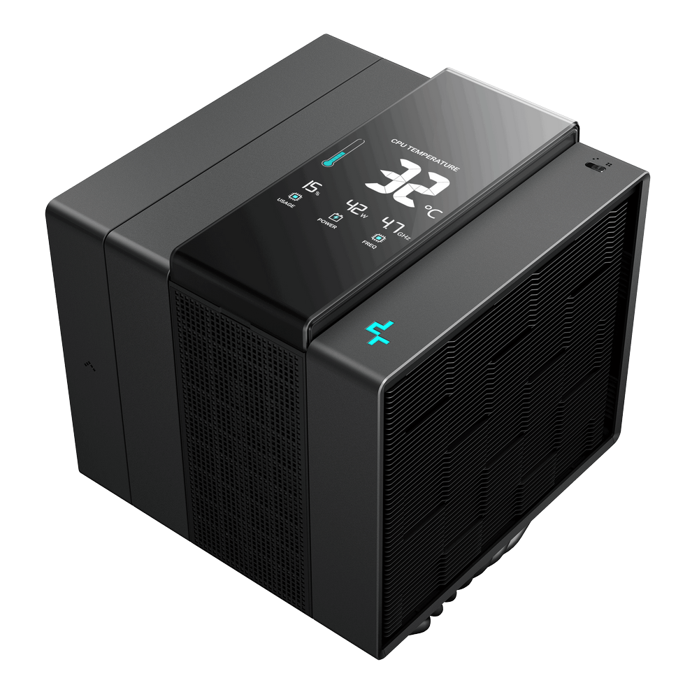 Deepcool DEEPCOOL ASSASSIN IV VC VISION CPU Air Cooler - Black, 7 Heatpipes, Dual Tower, Quad-Segmented Digital Display 24 ASSASSIN IV VC VISION product 1