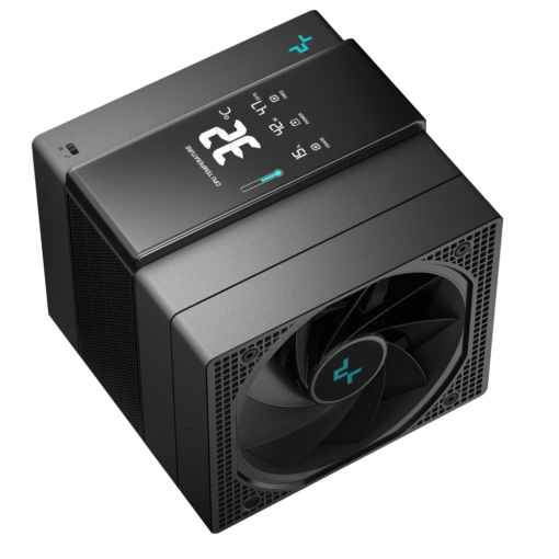 Deepcool DEEPCOOL ASSASSIN IV VC VISION CPU Air Cooler - Black, 7 Heatpipes, Dual Tower, Quad-Segmented Digital Display