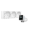 DeepCool MYSTIQUE 360 WH AIO Liquid CPU Cooler - White, 360mm Radiator, 5th Gen Pump 3400RPM AIO 2.8" 640x480 TFT LCD Screen, Anti-Leak Tech, FT12 SE PWM Fans