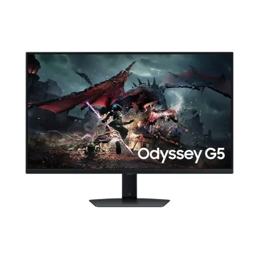 Samsung Odyssey G5 G50D LS32DG502EEXXV Gaming Monitor - 32 inch QHD (2560 x 1440), IPS, 180Hz, 1ms (GtG), HDCP Version (DP) 2.2 + HDMI 2.0 + Dispalyport 1.4
