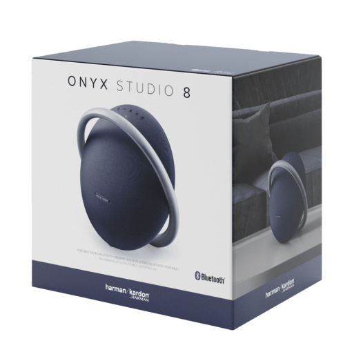 Harman Kardon Onyx Studio 8 - Blue, Portable Bluetooth 5.2 Speaker