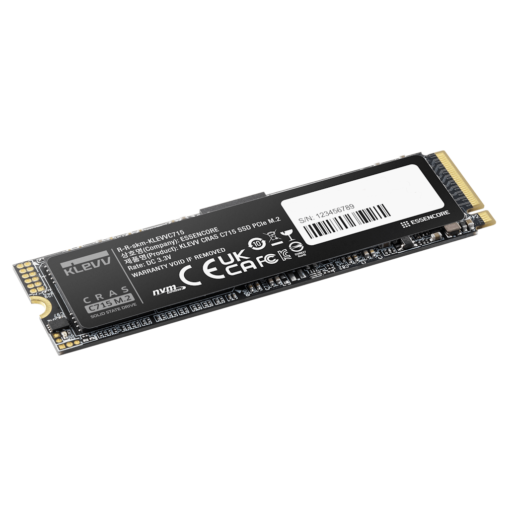 KLEVV CRAS C715 256GB SSD - M.2 2280 NVMe PCIe Gen3x4, Read 3000 MB/s, Write 2000 MB/s