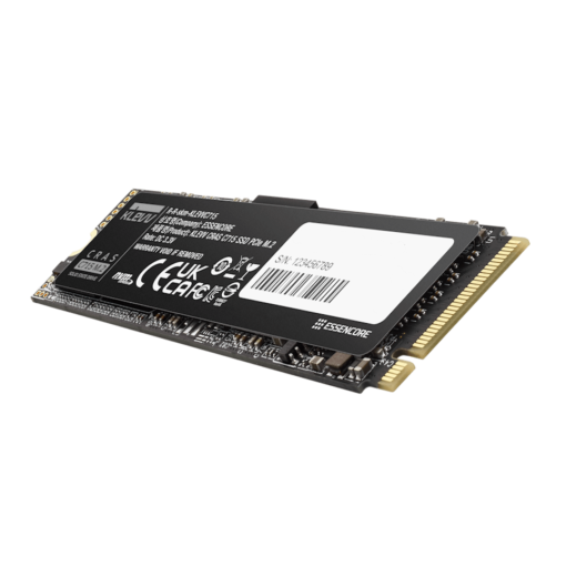 KLEVV CRAS C715 256GB SSD - M.2 2280 NVMe PCIe Gen3x4, Read 3000 MB/s, Write 2000 MB/s