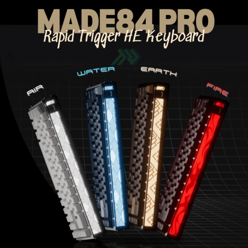 HE MelGeek Made84 Pro (4 Elements) Rapid Trigger Keyboard - 75%, Magnetic Switch, Snap Tap, 8K Polling Rate
