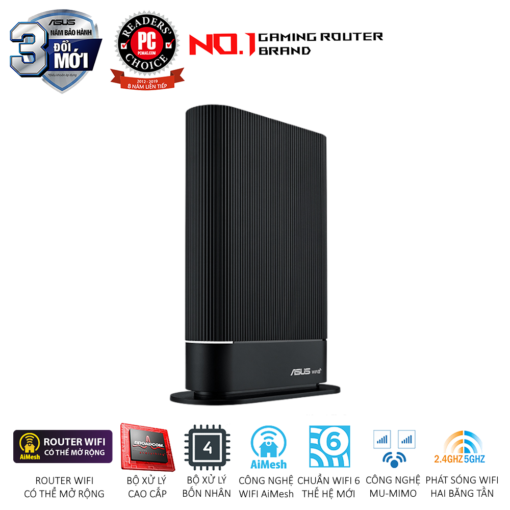 ASUS RT-AX59U WiFi Router - AX4200 (802.11ax) AiMesh, AiProtection Pro, Safe Browsing, Instant Guard, VPN