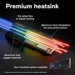 Crucial T705 1TB (CT1000T705SSD3) - M.2 PCIe Gen5 x4 NVMe SSD 15 crucial t705 ssd gallery image premium 4 hs