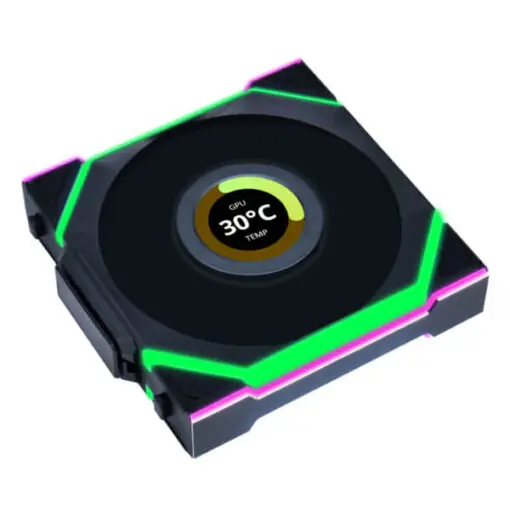 Lian Li UNI FAN SL Wireless 120 Triple Black Fan (12SL1W3B) - 3x 120mm, Controller included