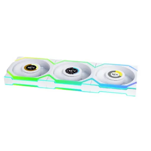 Lian Li UNI FAN SL Wireless 120 Triple White Fan (12SL1W3W) - 3x 120mm, Controller included