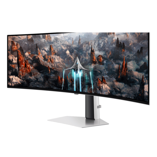 Samsung Odyssey OLED G9 G93SC LS49CG934SEXXV Curved 1800R Gaming Monitor - 49 inch 32:9 OLED DQHD (5,120 x 1,440), 240Hz, 0.03ms(GTG), 250cd/㎡, VESA DisplayHDR True Black 400, HDR10+ Gaming