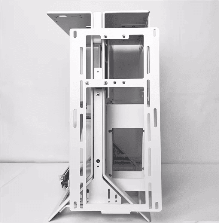 XTIA Xproto ATX V2 Black Case - aluminum alloy, water cooling open frame, support RTX 4090, ATX psu, 240 AIO 17 3 3 1