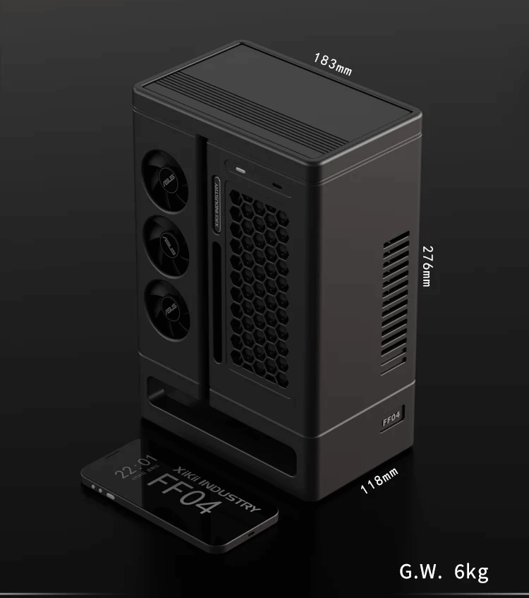 XIKII INDUSTRY FF04 LP Vertical With ENP-8345L PSU Case 17 3 6