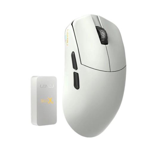 Lamzu MAYA X (dongle 8KHz included) Wireless Gaming Mouse - Lightweight 47g, Wireless 8KHz Champion, Chip MCU Nordic, Omron Optical Switch