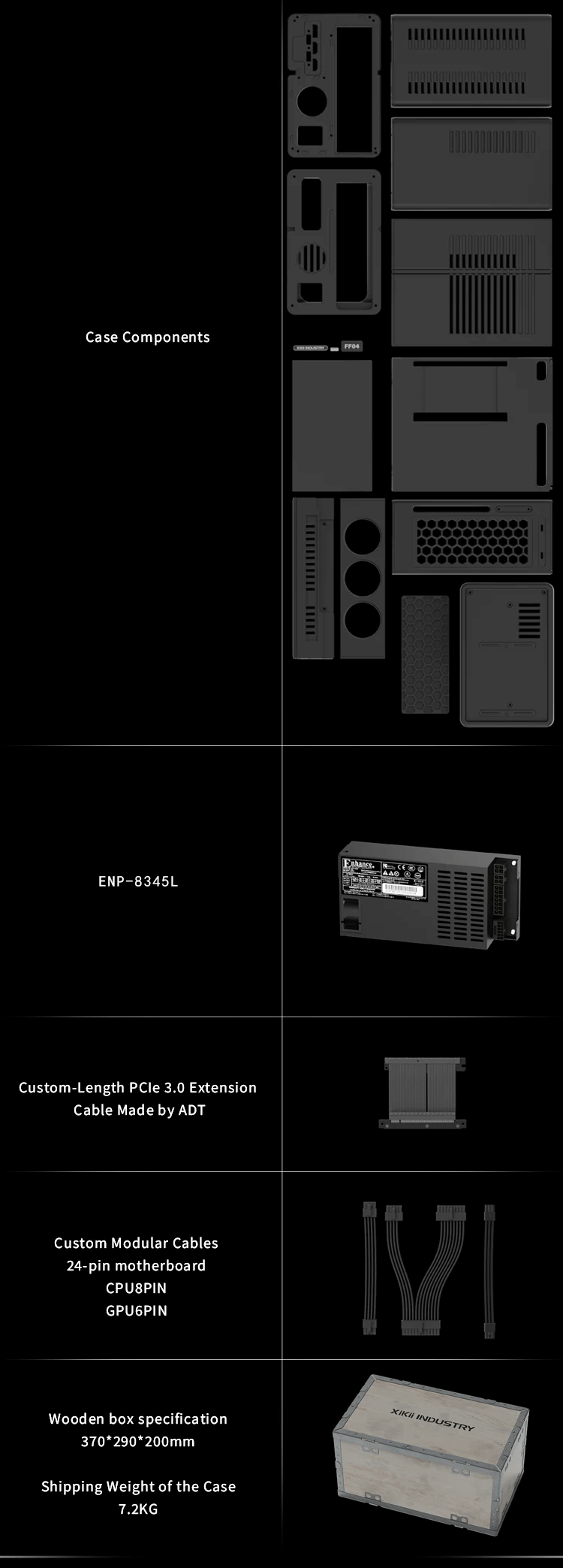 XIKII INDUSTRY FF04 LP Vertical With ENP-8345L PSU Case 19 4 mb