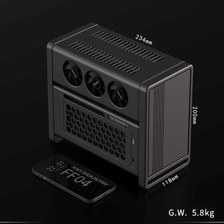 XIKII INDUSTRY FF04 LP Horizontal With ENP-8345L PSU Case 18 5 8