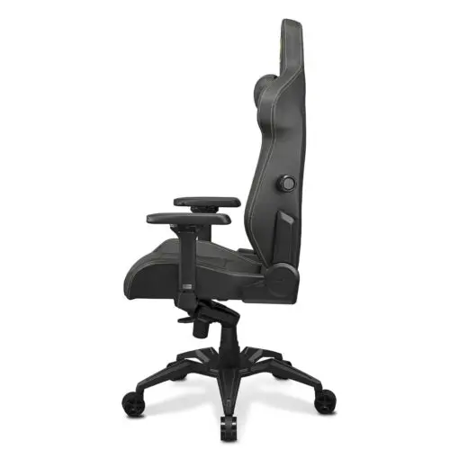 Cougar Armor EVO Royal Gaming Chair - Gold, Magnetic Memory Foam Neck Pillow, PVC leather, Full steel frame, 5D armrest, Footrest, Lumbar Cushion