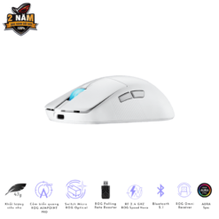 ASUS ROG Harpe Ace Mini White Gaming Mouse - 49g ultra-lightweight, Wireless 2.4GHz RF, Bluetooth, Wired, 42K DPI Sensor 15 ASUS ROG Harpe Ace Mini Black Gaming Mouse product 7 1