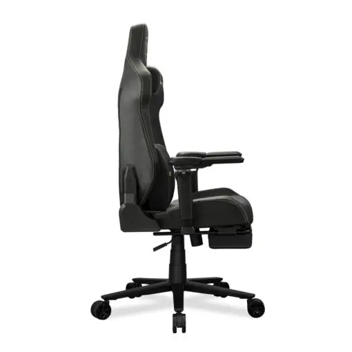 Cougar Armor EVO M Gold Gaming Chair - Magnetic Memory Foam Neck Pillow, PVC leather, Full steel frame, 5D armrest, Footrest, Lumbar Cushion