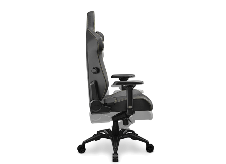 Cougar Armor EVO Royal Gaming Chair - Gold, Magnetic Memory Foam Neck Pillow, PVC leather, Full steel frame, 5D armrest, Footrest, Lumbar Cushion 24 Armor evo product section 04 2 768x557 1