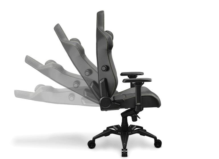 Cougar Armor EVO Royal Gaming Chair - Gold, Magnetic Memory Foam Neck Pillow, PVC leather, Full steel frame, 5D armrest, Footrest, Lumbar Cushion 23 Armor evo product section 05 2 768x557 1