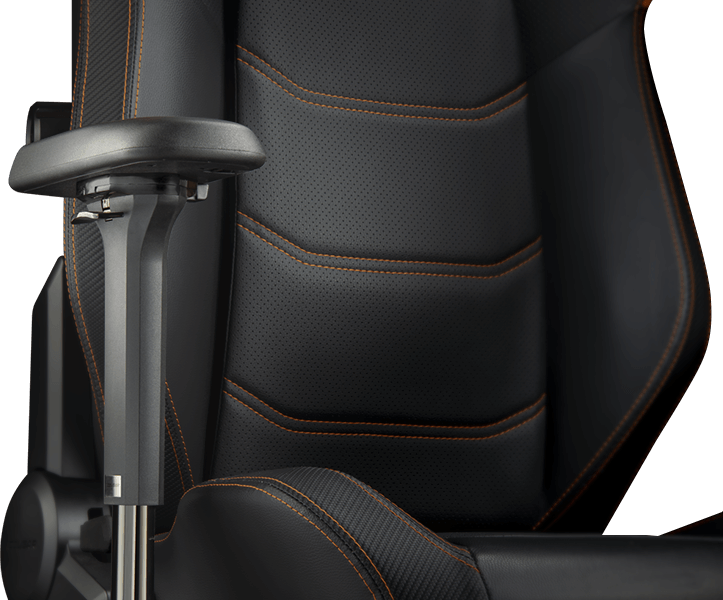 Cougar Armor EVO Royal Gaming Chair - Gold, Magnetic Memory Foam Neck Pillow, PVC leather, Full steel frame, 5D armrest, Footrest, Lumbar Cushion 26 Armor evo product section 4d