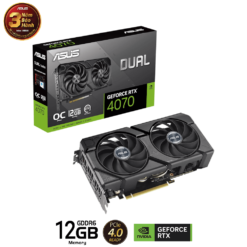 ASUS Dual GeForce RTX 4070 EVO OC Edition 12GB GDDR6X (DUAL-RTX4070-O12G-EVO) Graphics Card