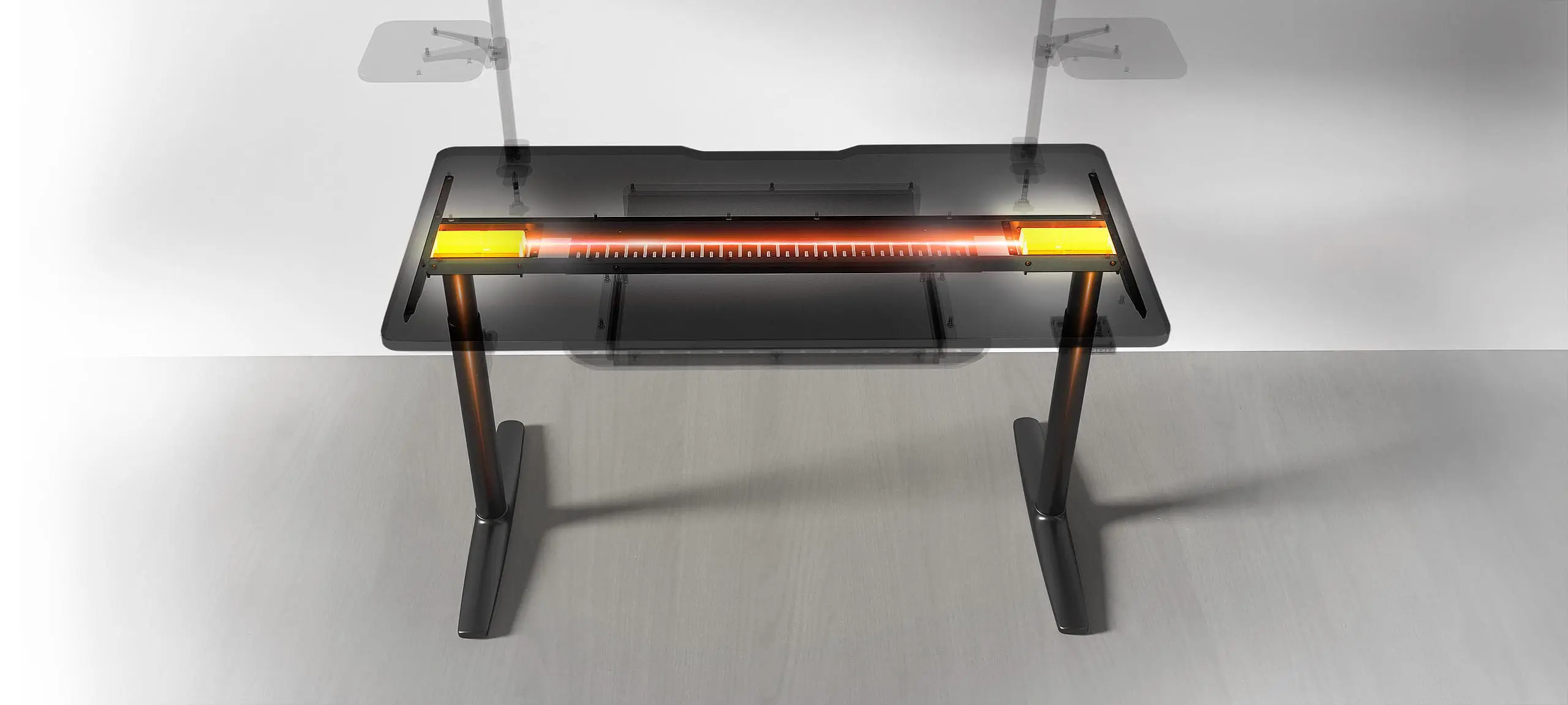 Cougar E-ODYSSEY Electric Gaming Desk (1500 x 700 x 25 mm) 52 E Odyssey Dual electric motors1