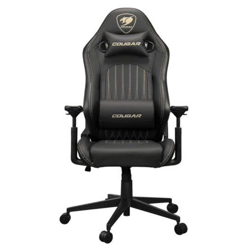 Cougar Explore Royal Gaming Chair - Breathable Velvet Fabric & PVC Leather, 3D Armrests, Lumbar & Neck Pillows