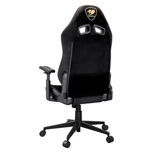 Cougar Explore Royal F Gaming Chair - Breathable Velvet Fabric & PVC Leather, 3D Armrests, Lumbar & Neck Pillows