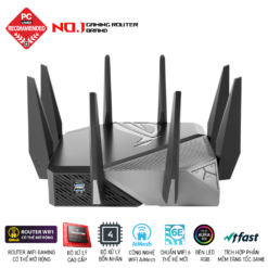 ASUS ROG Rapture GT-AXE11000 WiFi Gaming Router - Tri-Band 10 Gigabit, Wifi 6E, 1.8GHz Quad-Core processor, 2.5G LAN/WAN Port 7 GT AXE11000 pic 1