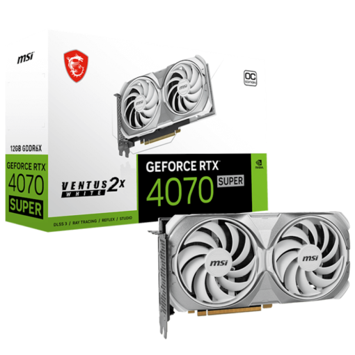 MSI GeForce RTX 4070 SUPER 12G VENTUS 2X WHITE OC Graphics Card