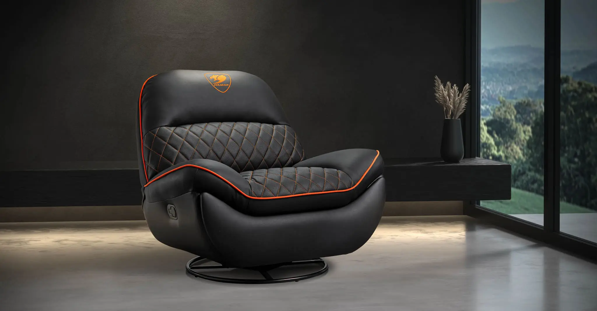 Cougar OVERLORD Gaming Sofa Chair - PVC leatherette, Black Orange, 150kg weight support 22 OVERLORD Banner 2560 4 2048x1069 1