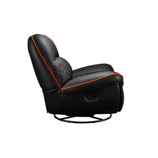 Cougar OVERLORD Gaming Sofa Chair - PVC leatherette, Black Orange, 150kg weight support