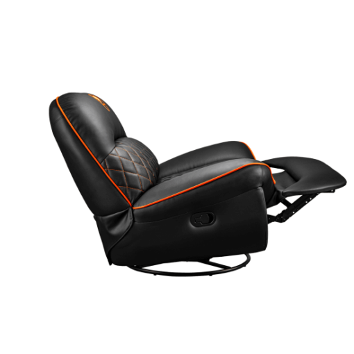 Cougar OVERLORD Gaming Sofa Chair - PVC leatherette, Black Orange, 150kg weight support