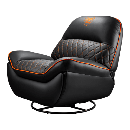 Cougar OVERLORD Gaming Sofa Chair - PVC leatherette, Black Orange, 150kg weight support