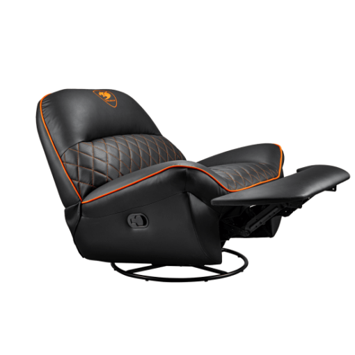 Cougar OVERLORD Gaming Sofa Chair - PVC leatherette, Black Orange, 150kg weight support