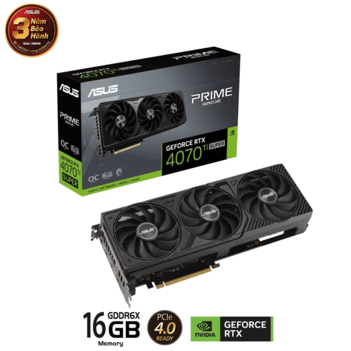 ASUS PRIME GeForce RTX 4070Ti SUPER OC Edition 16GB GDDR6X (PRIME-RTX4070TIS-O16G) Graphics Card