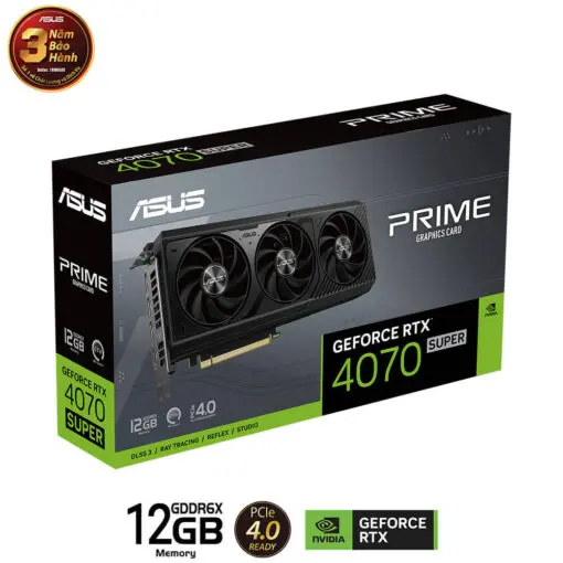 ASUS PRIME GeForce RTX 4070 SUPER 12GB GDDR6X (PRIME-RTX4070S-12G) Graphics Card