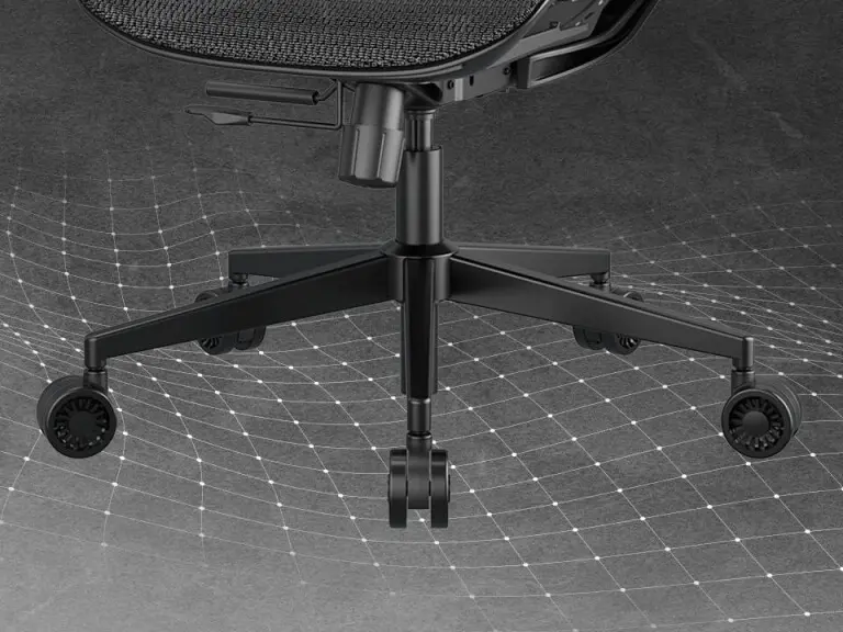 Cougar SPEEDER ONE Ergonomic Gaming Chair - Black, Mesh fabric, 2D armrest, 3D headrest 55 SPEEDER ONE 5 Star Base 768x576 1