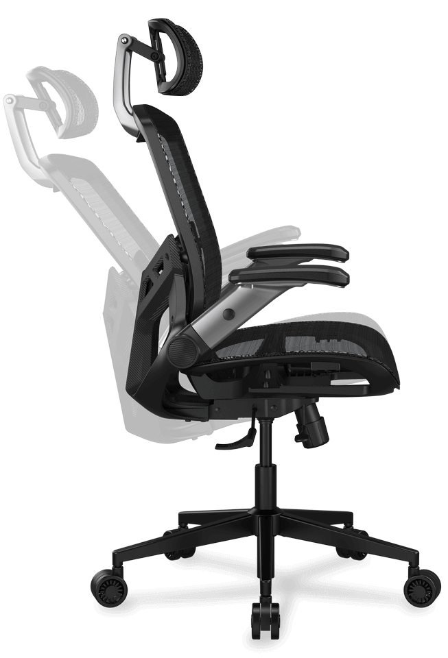 Cougar SPEEDER ONE Ergonomic Gaming Chair - Black, Mesh fabric, 2D armrest, 3D headrest 47 SPEEDER ONE ADJUSTMENTS Adjustable Tilt Tension 1