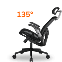 Cougar SPEEDER ONE Ergonomic Gaming Chair - Black, Mesh fabric, 2D armrest, 3D headrest 51 SPEEDER ONE Adaptive Damping 3 degree 135